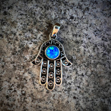  Hänge Hamsa med opal - Happy Hippie