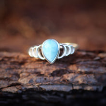  Ring Droppe larimar - Happy Hippie