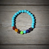 Armband chakra Turkos i presentförpackning - Happy Hippie